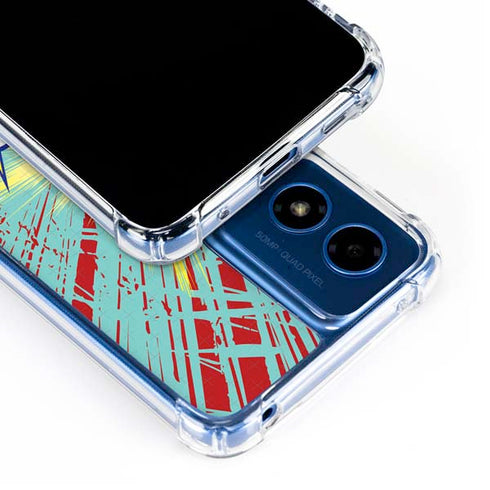 DC Comics The Flash Classic Art Smile Blast Moto G 5G (2024) Clear Case